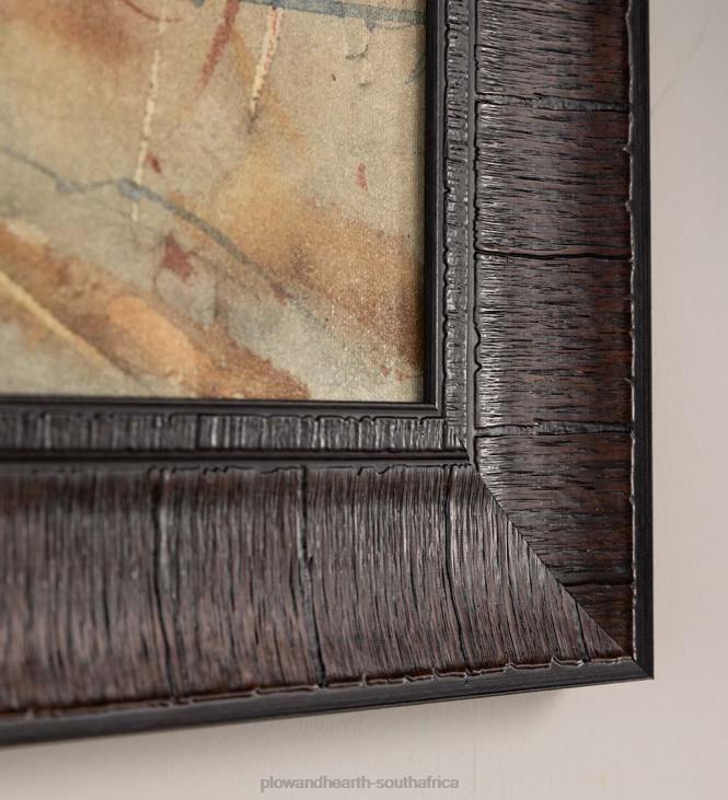 Houseware Plow & Hearth Old Cumington Barn Framed Wall Art Painting NFLB2532