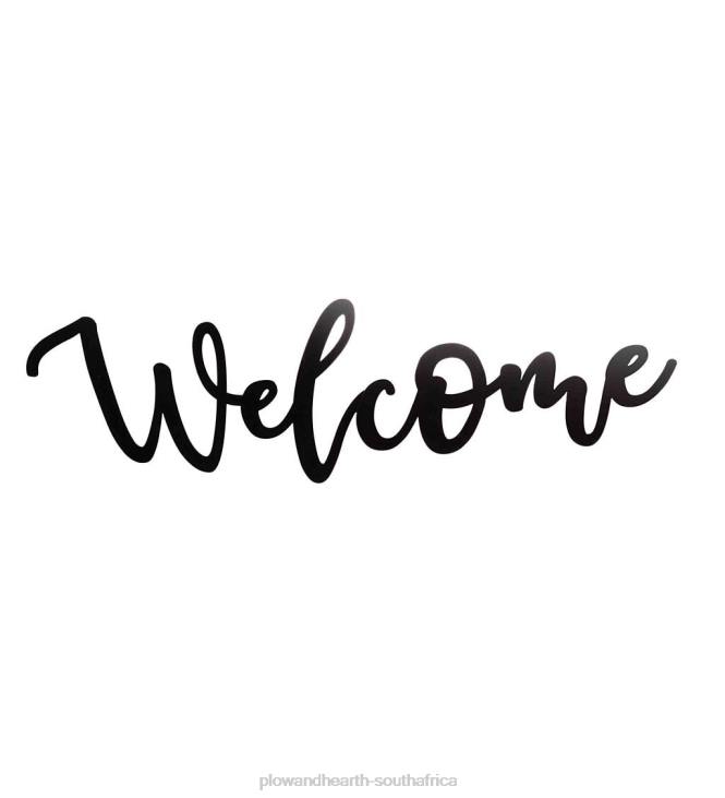 Houseware Plow & Hearth Script-Style Welcome Sign NFLB2529