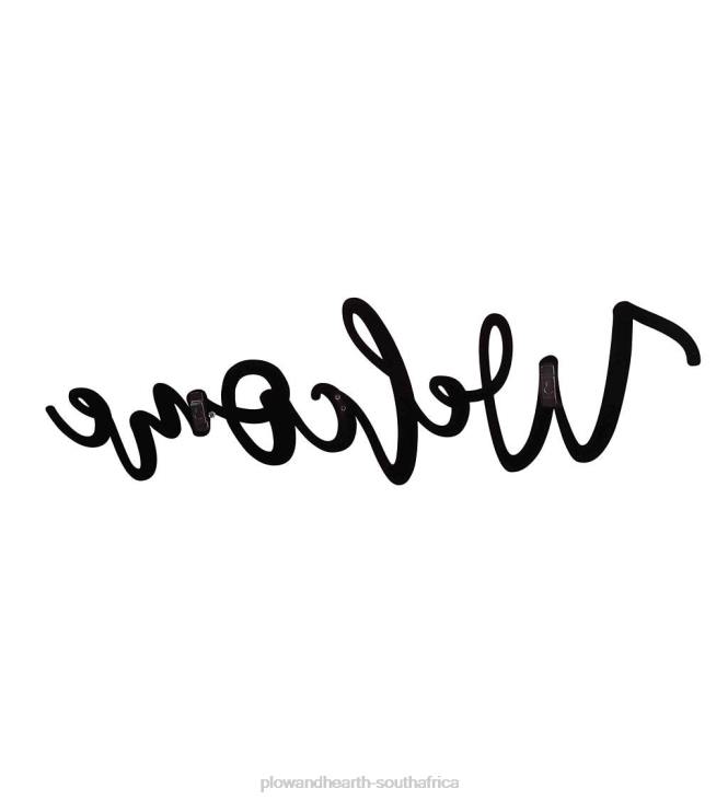 Houseware Plow & Hearth Script-Style Welcome Sign NFLB2529
