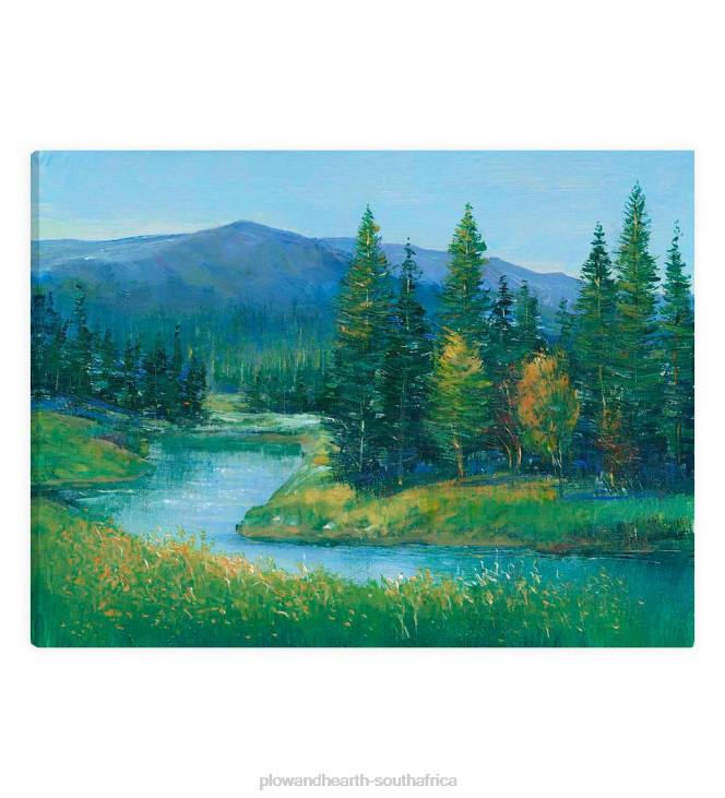 Houseware Plow & Hearth Trout Stream II Canvas Wall Art Painting NFLB2510