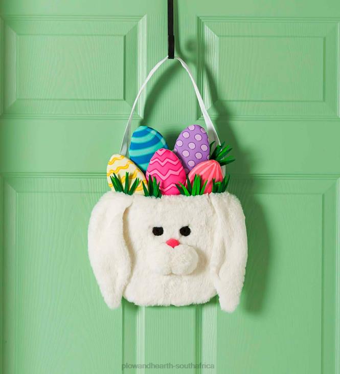 Houseware Plow & Hearth Easter Bunny Basket Door Decor NFLB2500