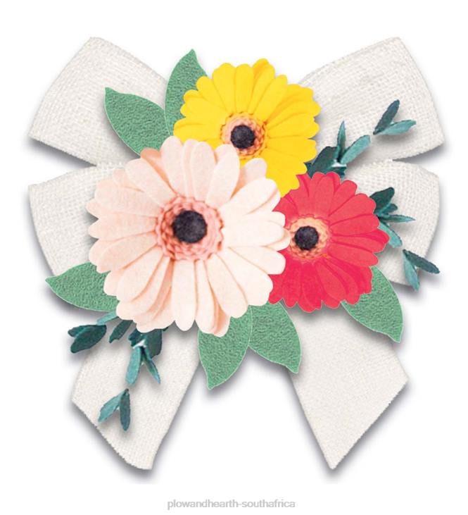 Houseware Plow & Hearth Gerber Daisies with Bow Door Decor NFLB1636