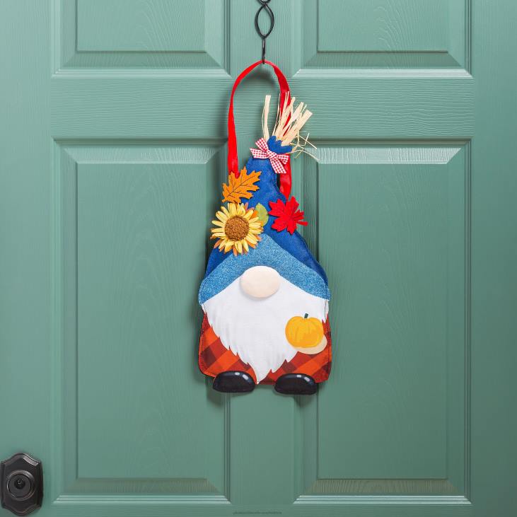 Houseware Plow & Hearth Give Thanks Fall Gnome Door Decor NFLB520