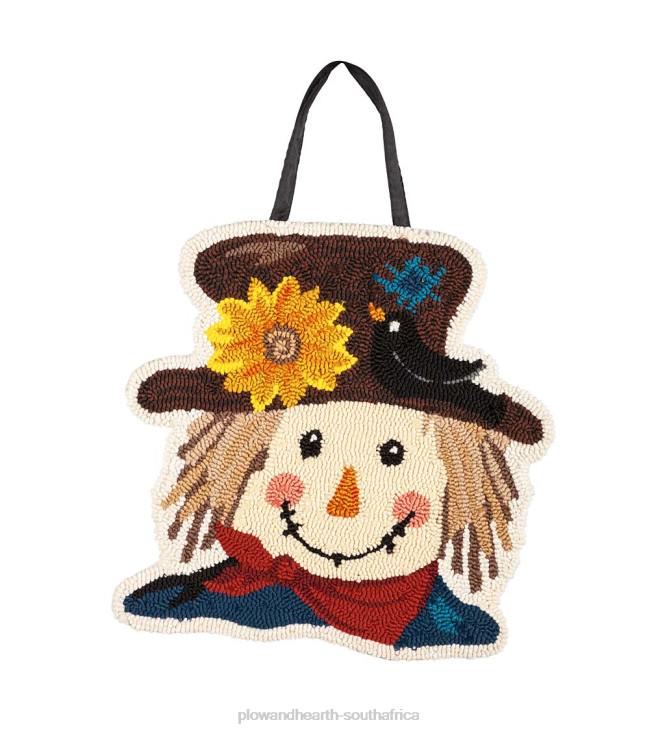 Houseware Plow & Hearth Indoor/Outdoor Scarecrow Hooked Polypropylene Door Decor NFLB2502