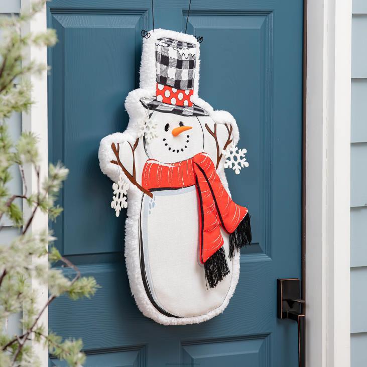Houseware Plow & Hearth Indoor/Outdoor Snowman Estate Door Decor NFLB1716