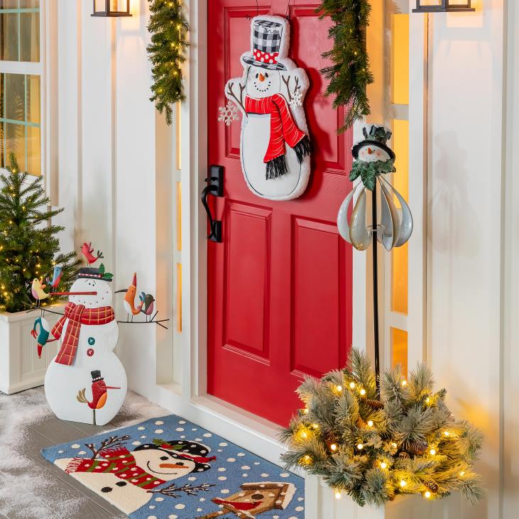 Houseware Plow & Hearth Indoor/Outdoor Snowman Estate Door Decor NFLB1716
