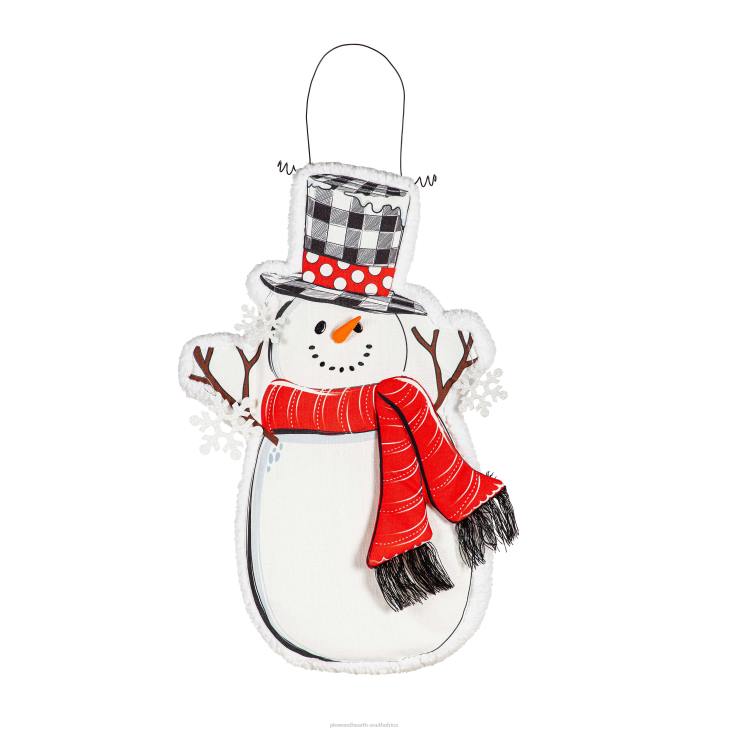 Houseware Plow & Hearth Indoor/Outdoor Snowman Estate Door Decor NFLB1716