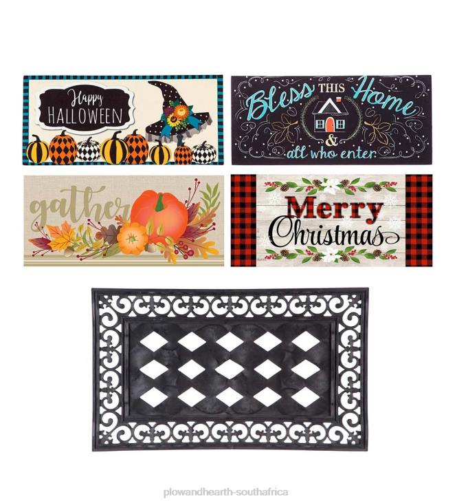 Houseware Plow & Hearth Fall, Harvest and Holiday Sassafras Mat Set NFLB1743