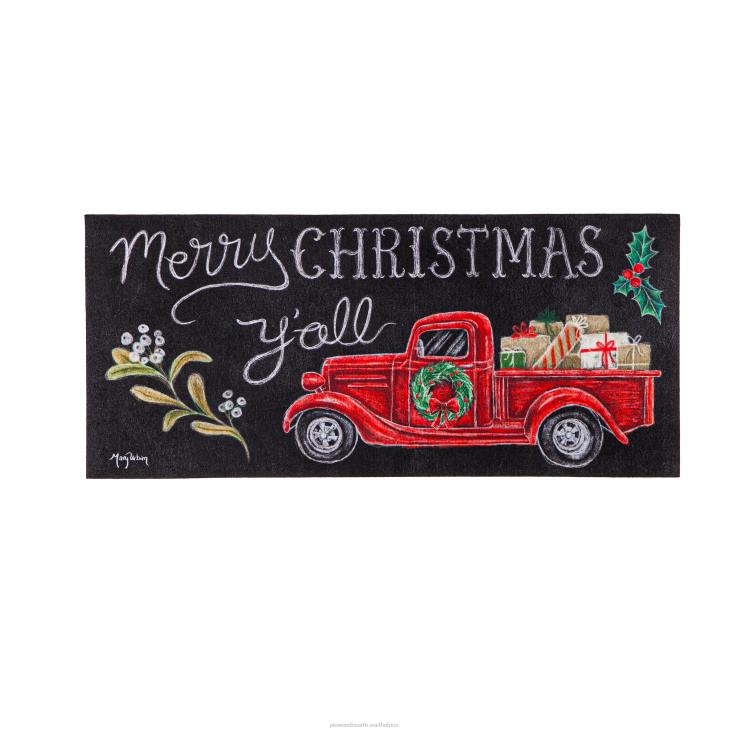 Houseware Plow & Hearth Merry Christmas Y'all Sassafras Switch Mat NFLB1735