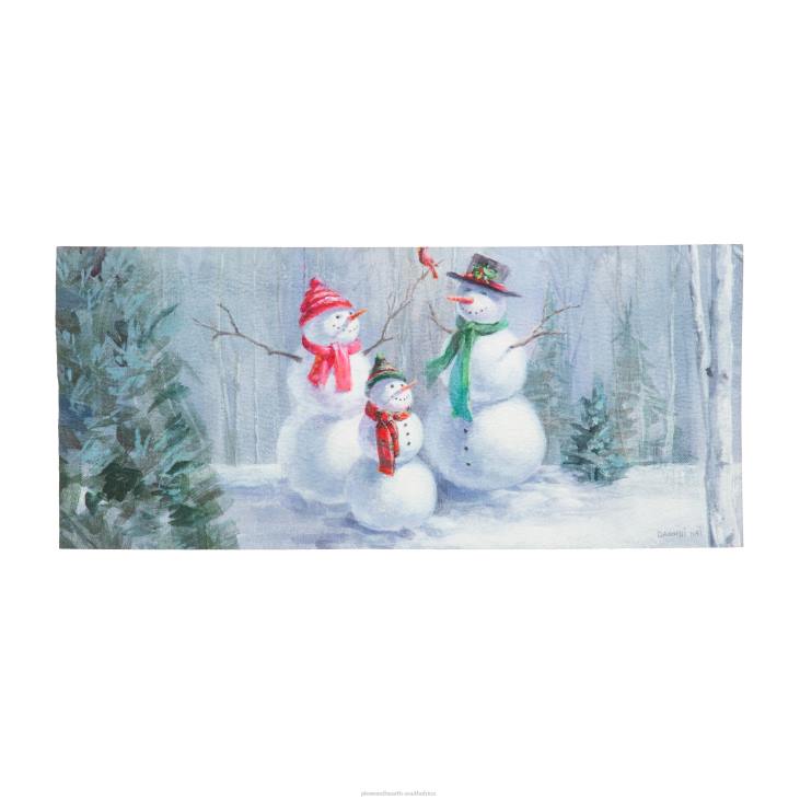 Houseware Plow & Hearth Snowman Family Sassafras Switch Mat NFLB1726