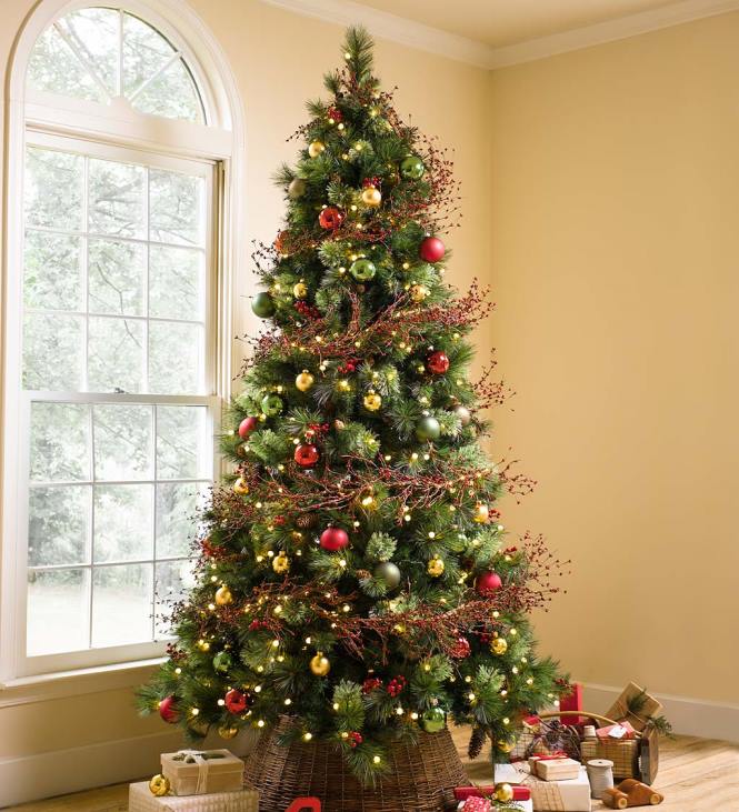 Houseware Plow & Hearth Battery Operated Lighted Holiday Garland - White NFLB1694