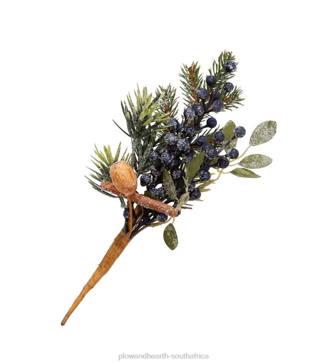 Houseware Plow & Hearth Frosted Blueberry Holiday Spray Pick NFLB1710