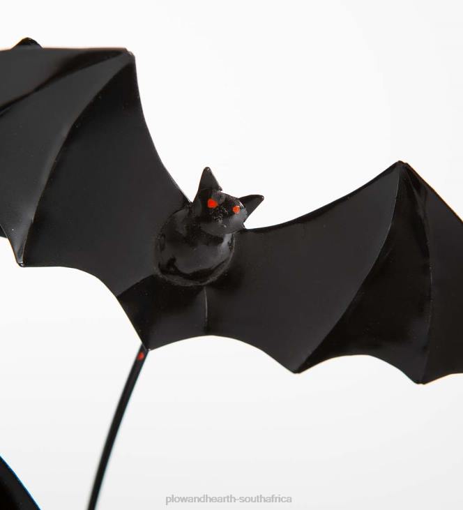 Houseware Plow & Hearth Handmade Halloween Bat Metal Centerpiece Accent NFLB1715