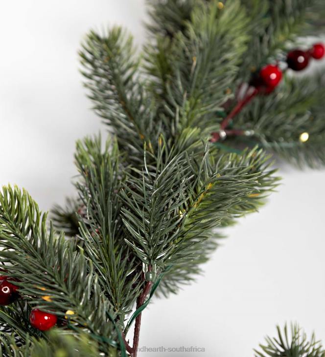 Houseware Plow & Hearth Wintergreen Lighted Holiday Garland NFLB1705