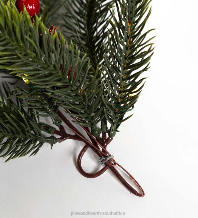 Houseware Plow & Hearth Wintergreen Lighted Holiday Garland NFLB1705
