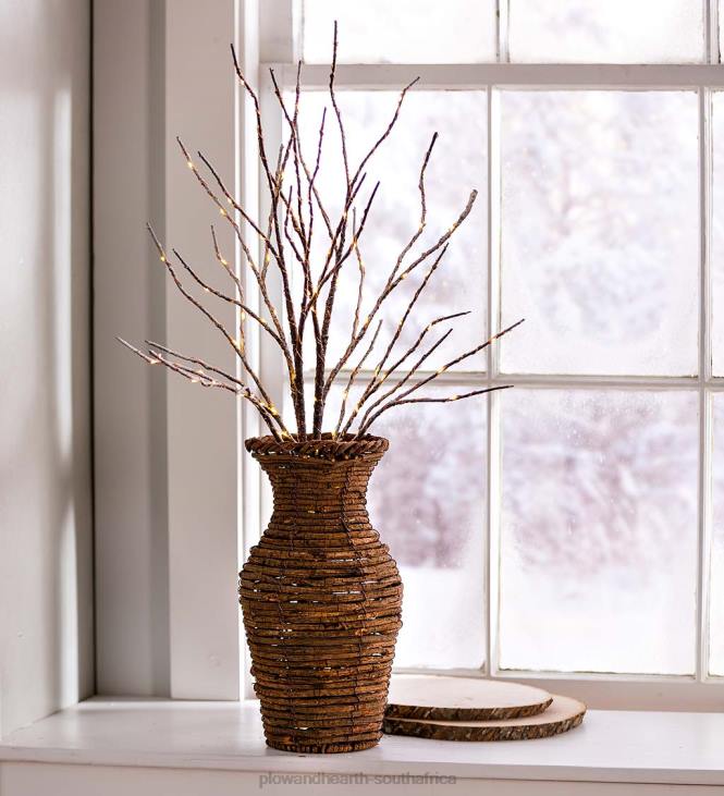 Houseware Plow & Hearth Indoor/Outdoor Lighted Birch Branches, Set of 2 - White NFLB1682