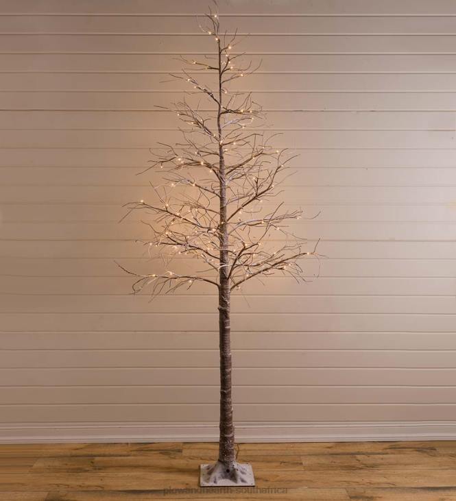 Houseware Plow & Hearth Indoor/Outdoor Snowy Lighted Tree NFLB1689