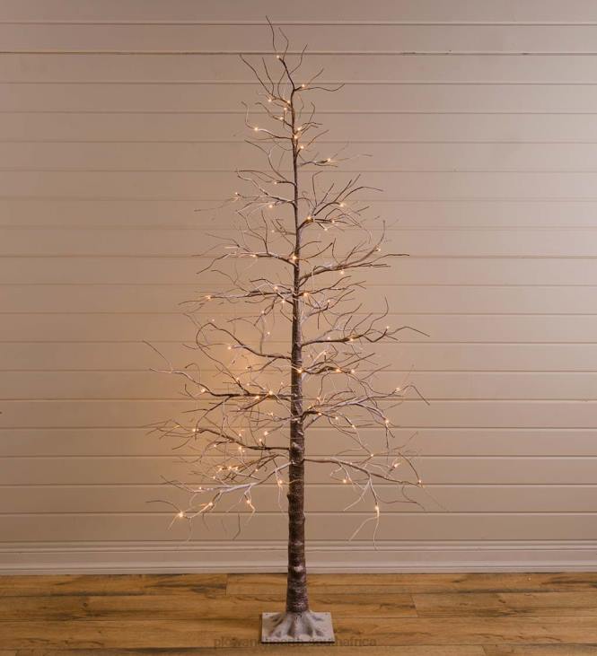 Houseware Plow & Hearth Indoor/Outdoor Snowy Lighted Tree NFLB1689