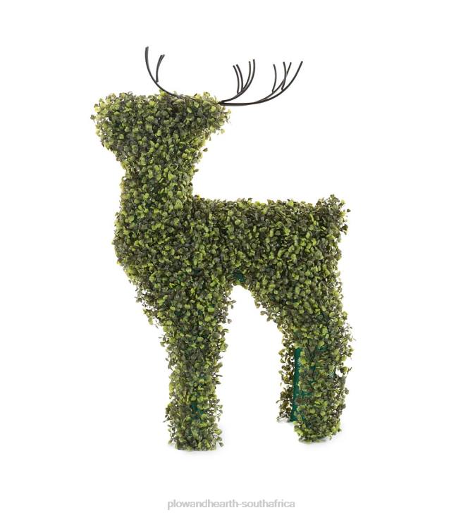 Houseware Plow & Hearth Lighted Boxwood Reindeer Topiary NFLB1686