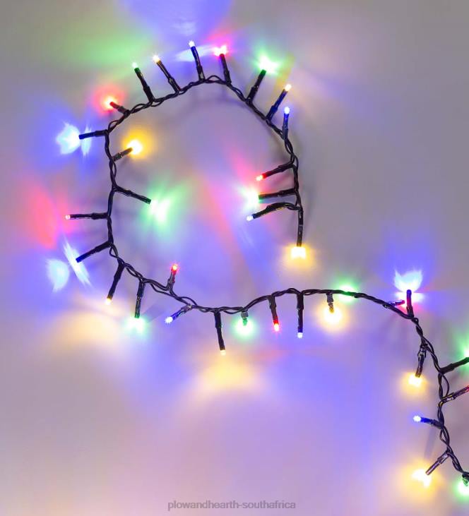 Houseware Plow & Hearth Indoor/Outdoor Electric String Lights with 500 Multicolor LEDs; 36'L NFLB1662