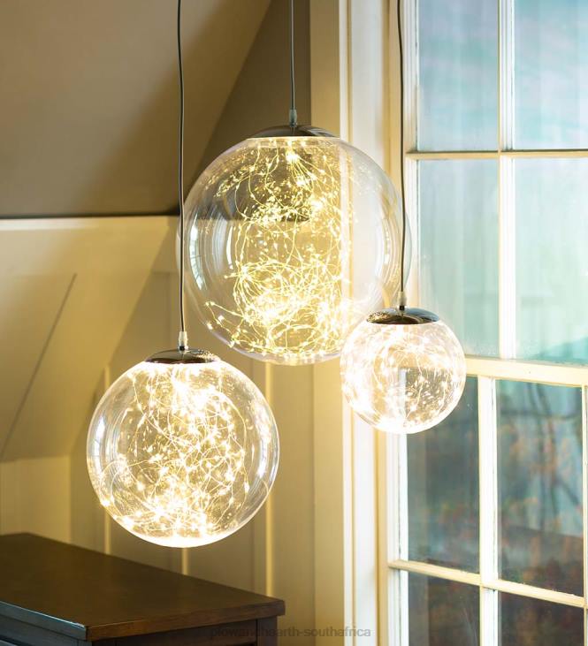 Houseware Plow & Hearth Indoor/Outdoor Lighted Acrylic Orbs with Micro LEDs NFLB1663