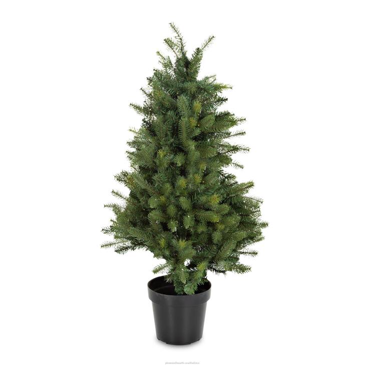 Houseware Plow & Hearth Indoor/Outdoor Keswick Potted Pine Tree with Warm White LEDs NFLB1671