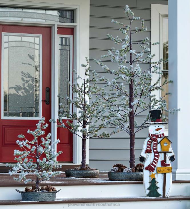 Houseware Plow & Hearth Indoor/Outdoor Lighted Snowy Pine Tree NFLB1670
