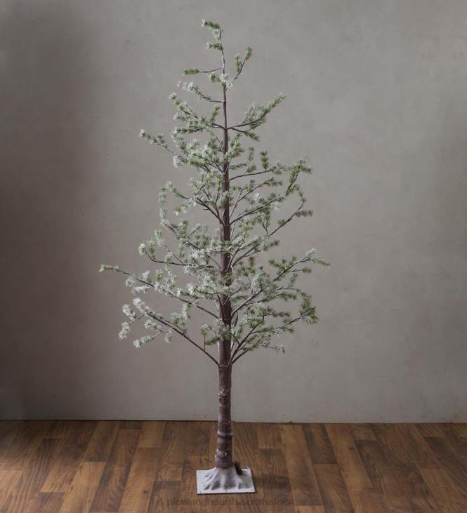 Houseware Plow & Hearth Indoor/Outdoor Lighted Snowy Pine Tree NFLB1670