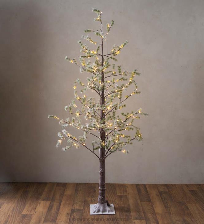 Houseware Plow & Hearth Indoor/Outdoor Lighted Snowy Pine Tree NFLB1670