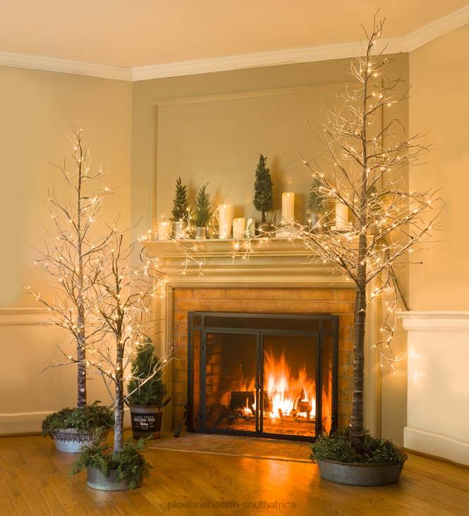 Houseware Plow & Hearth Indoor/Outdoor Snowy Garland with 48 Micro Lights, 5'L NFLB1676