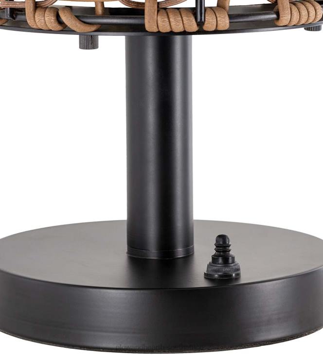 Houseware Plow & Hearth Weatherproof Outdoor Table Lamp with Woven Shade NFLB1659