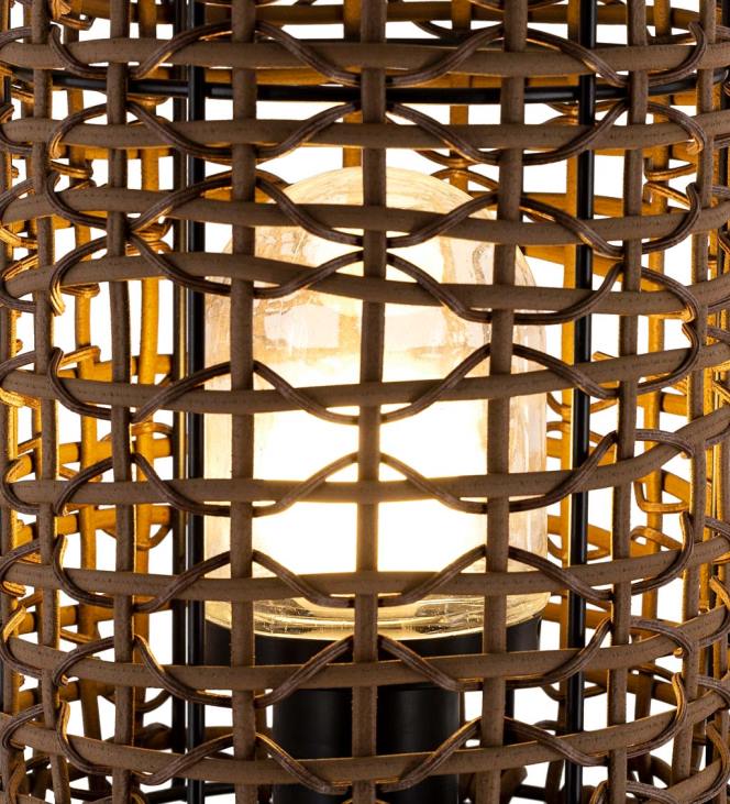 Houseware Plow & Hearth Weatherproof Outdoor Table Lamp with Woven Shade NFLB1659