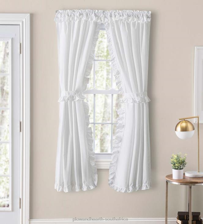 Houseware Plow & Hearth Classic Narrow Ruffle Curtains NFLB2602