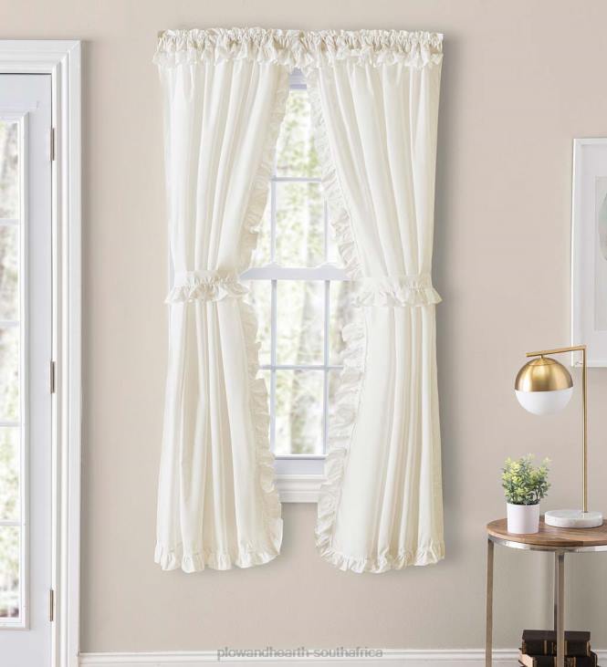 Houseware Plow & Hearth Classic Narrow Ruffle Curtains NFLB2602