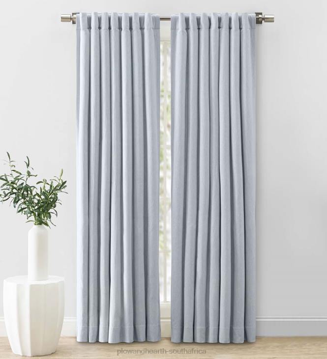 Houseware Plow & Hearth Cotton Herringbone Curtain Panel NFLB2577
