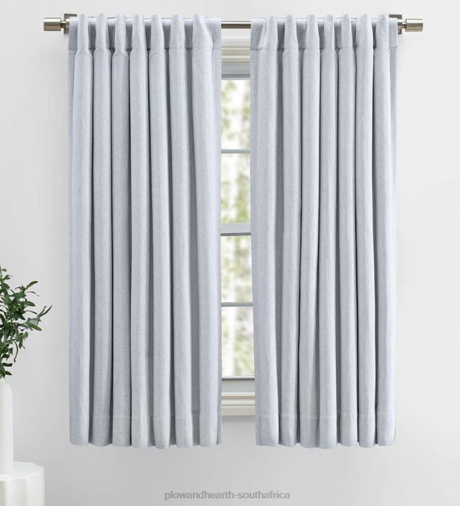 Houseware Plow & Hearth Cotton Herringbone Curtain Panel NFLB2577