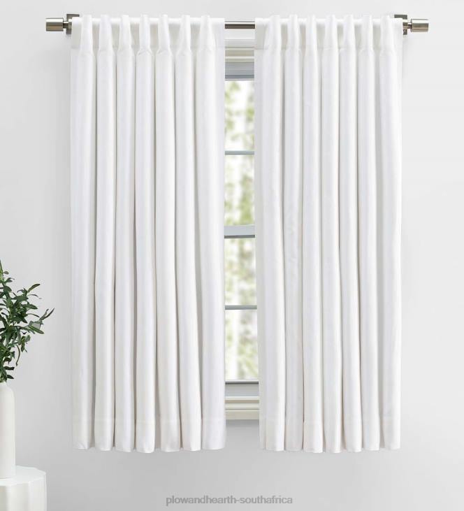 Houseware Plow & Hearth Cotton Herringbone Curtain Panel NFLB2577