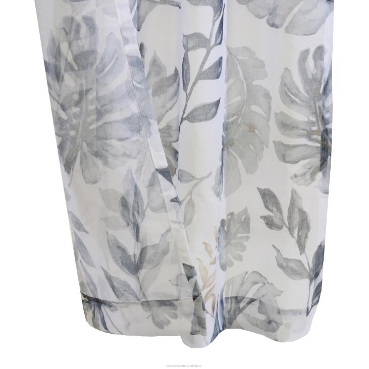 Houseware Plow & Hearth Ella Floral Grommet Top Sheer Panel - Taupe - 52x 84NFLB2601