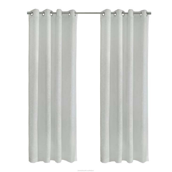 Houseware Plow & Hearth Emery Sheer Grommet Top Curtain Panel - Light Gray - 52x 108NFLB2609