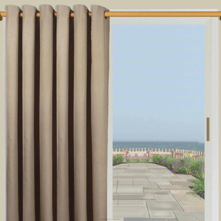 Houseware Plow & Hearth Energy Efficient Grommet-Top Homespun Insulated Curtains NFLB2575