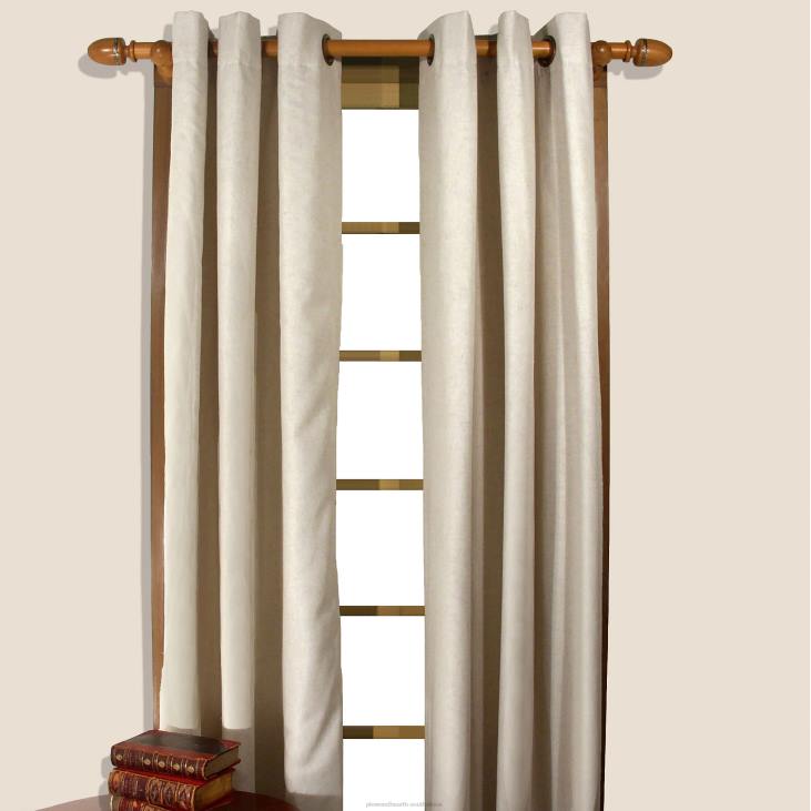 Houseware Plow & Hearth Energy Efficient Grommet-Top Homespun Insulated Curtains NFLB2575