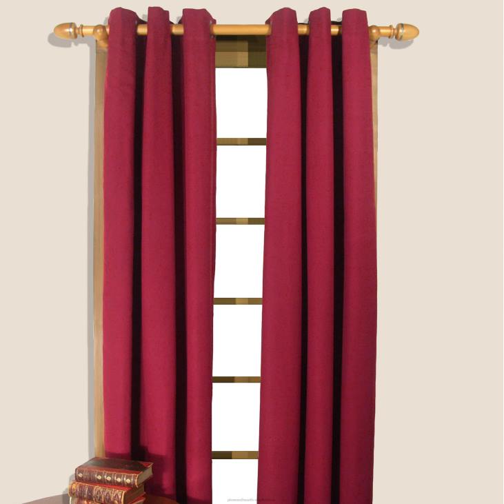 Houseware Plow & Hearth Energy Efficient Grommet-Top Homespun Insulated Curtains NFLB2575