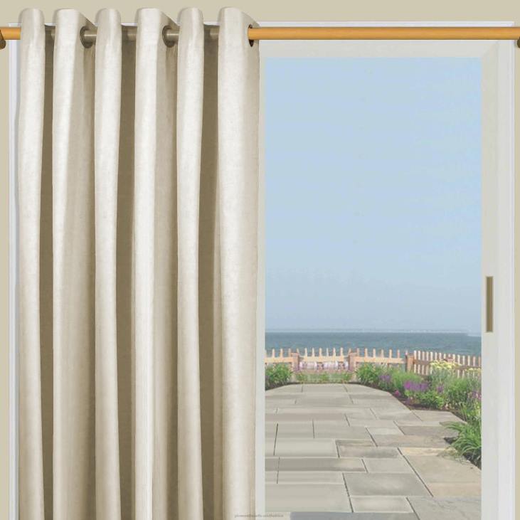 Houseware Plow & Hearth Energy Efficient Grommet-Top Homespun Insulated Curtains NFLB2575