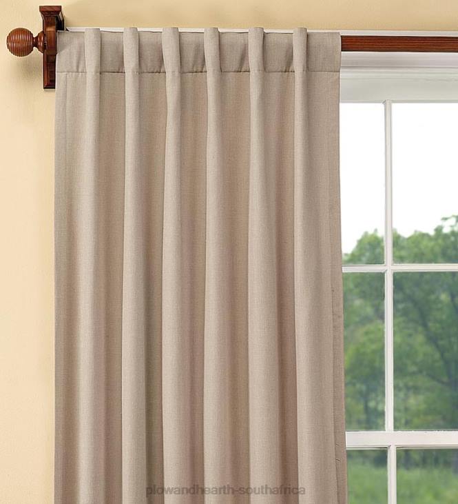 Houseware Plow & Hearth Energy-Efficient Homespun Double-Lined Rod-Pocket Curtains NFLB2568