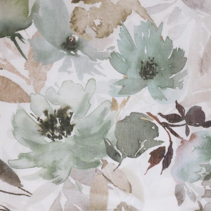 Houseware Plow & Hearth Flora Grommet Top Semi-Sheer Panel - Spa Green - 52x 84NFLB2596