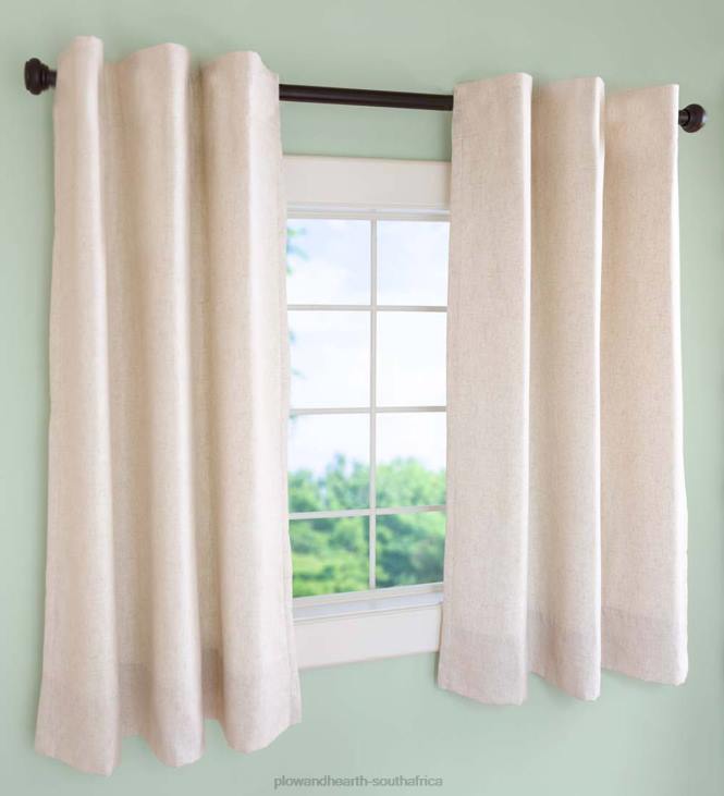 Houseware Plow & Hearth Insulated Short Curtain Panels, Rod Pocket NFLB2581