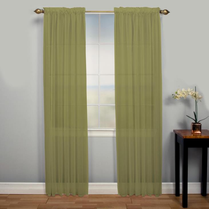 Houseware Plow & Hearth Layla 2 Pocket Curtain Panel - Butterscotch - 52x 63NFLB2597