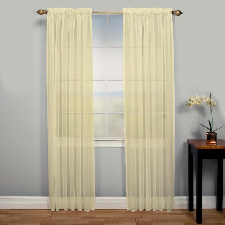 Houseware Plow & Hearth Layla 2 Pocket Curtain Panel - Butterscotch - 52x 63NFLB2597