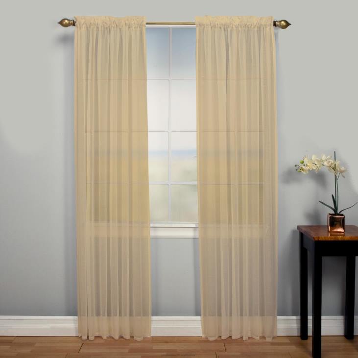 Houseware Plow & Hearth Layla 2 Pocket Curtain Panel - Butterscotch - 52x 63NFLB2597