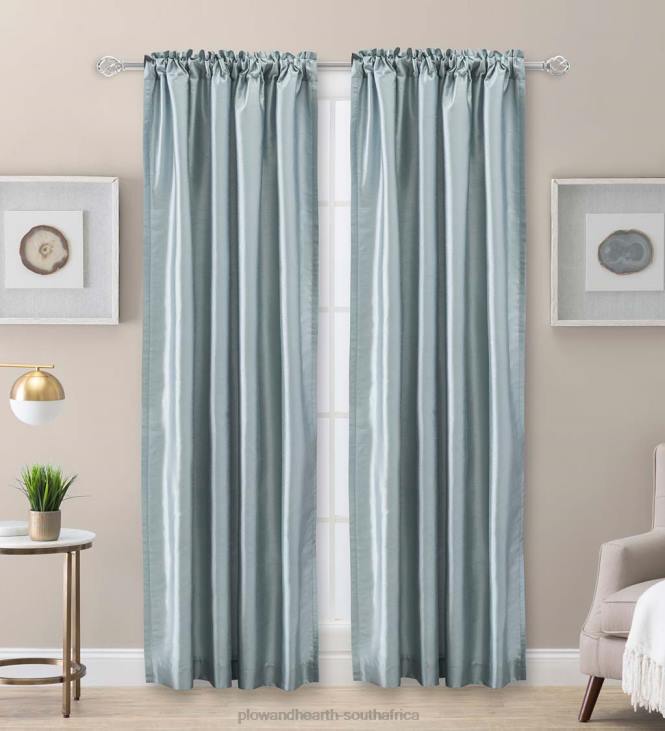 Houseware Plow & Hearth Luna Faux Silk Curtains NFLB2598